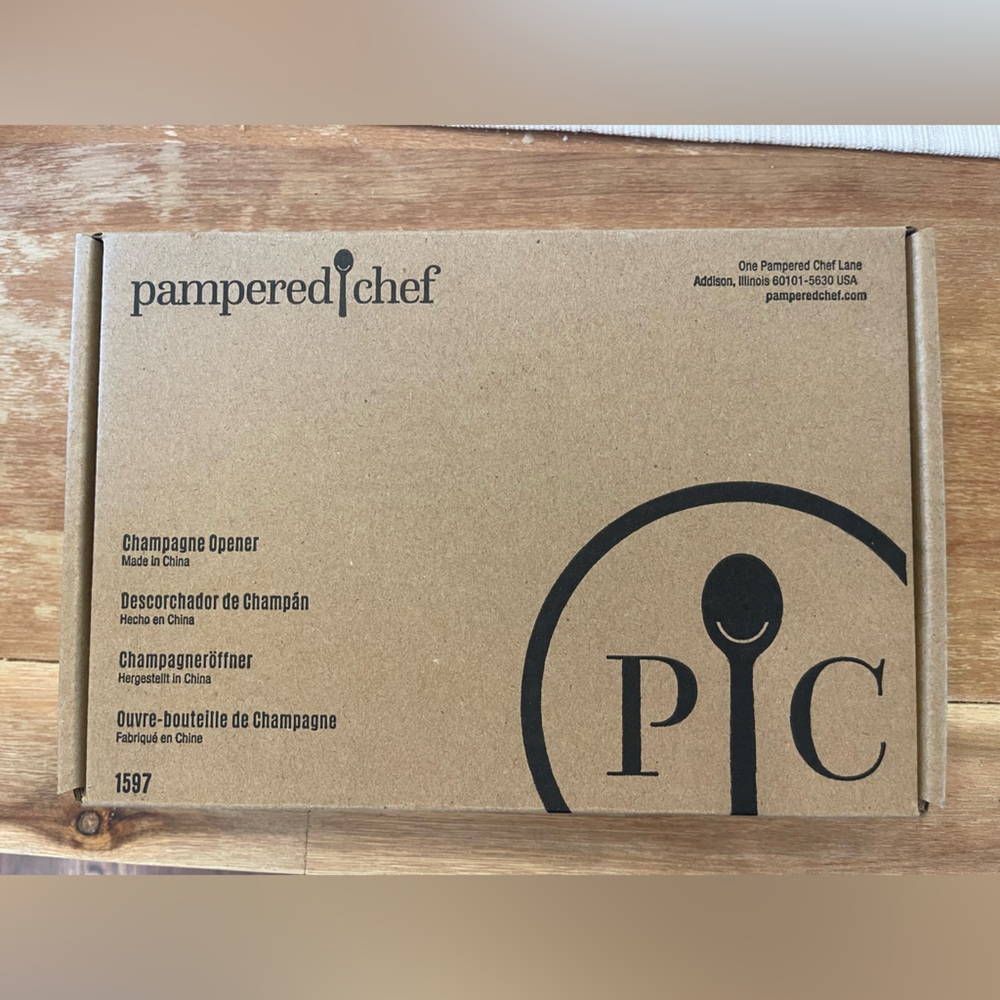 Pampered Chef Tan Packaging Box